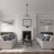 Ekena Millwork Maria Ceiling Medallion (Fits Canopies up to 1 3/4"), Hand-Painted Warm Silver, 9 5/8"OD x 1 1/8"P CM09MAWSS - alternate 2